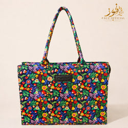 Fauz Official Midnight Meadow Printed Canvas Bag