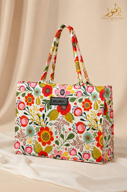 Fauz Official Garden Bloom Printed Canvas Bag