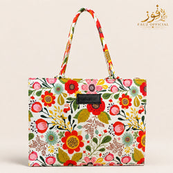 Fauz Official Garden Bloom Printed Canvas Bag