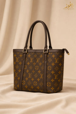 Fauz Official Brown Heritage Monogram Canvas Tote Bag