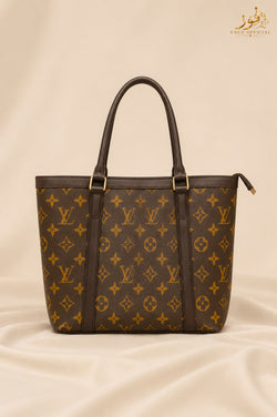 Fauz Official Brown Heritage Monogram Canvas Tote Bag