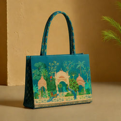 Fauz Official Peacock Printed Canvas Bag