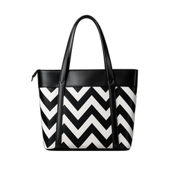 FAUZ Official Chevron Print Canvas Tote Bag