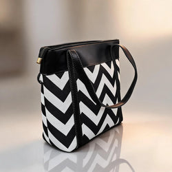 FAUZ Official Chevron Print Canvas Tote Bag