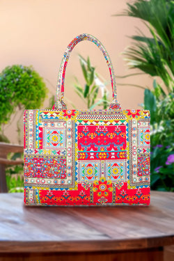 🌸 Floral Canvas Tote Bag – Stylish & Everyday Essential