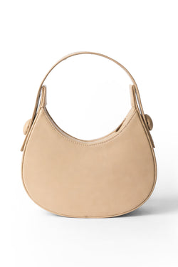 Elegant Beige Hobo Shoulder Bag