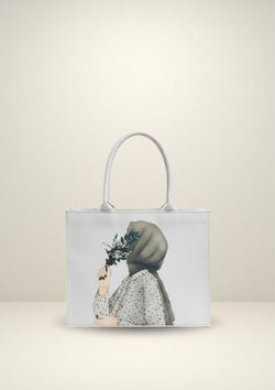 🌸 Hijabee Canvas Tote Bag